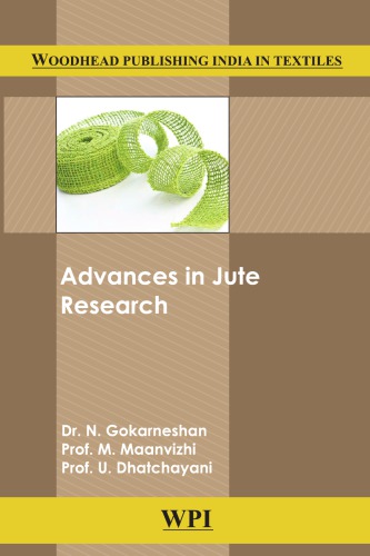 Advances In Jute Research Dhatchayani U Gokarneshan N Maanvizhi