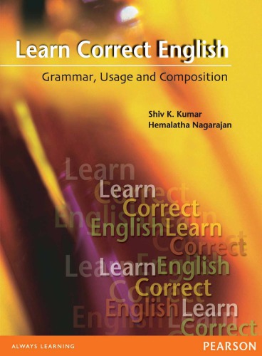 Learn Correct English A Book Of Grammar Usage And Composition 1st Edition Hemalatha Nagarajan Shiv K Kumar