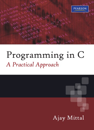 Programming In C Cover Title Mittal Ajay