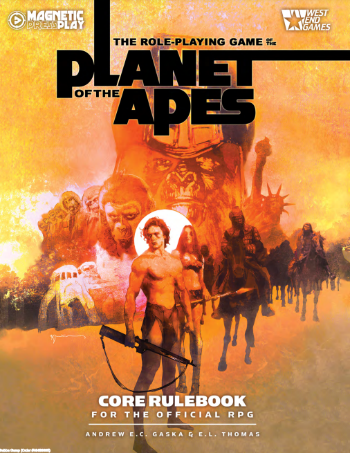 The Official Planet Of The Apes Rpg Core Rulebook 1st Edition Andrew Ec Gaska