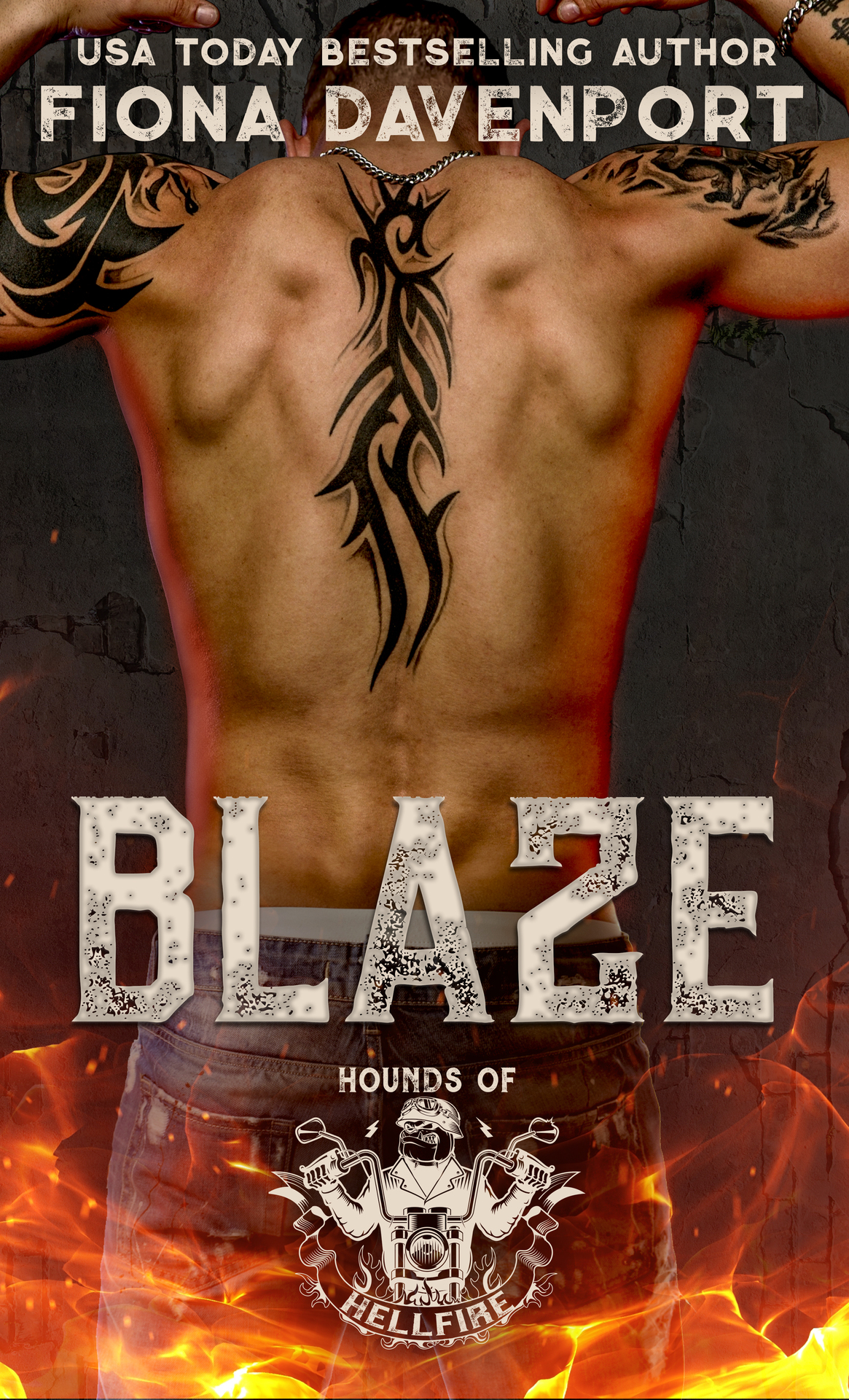 Blaze Hounds of Hellfire MC 1st Edition by Fiona Davenport 979-8306790534
