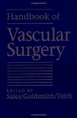 Handbook Of Vascular Surgery 1st Edition Sales