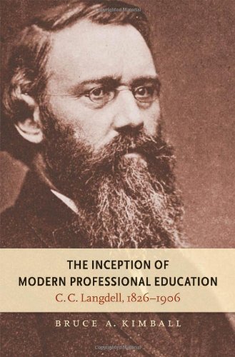 The Inception Of Modern Professional Education C C Langdell 18261906 Studies In Legal History Bruce A Kimball