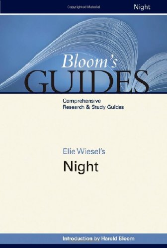 Elie Wiesels Night Blooms Guides 1st Edition Harold Bloom