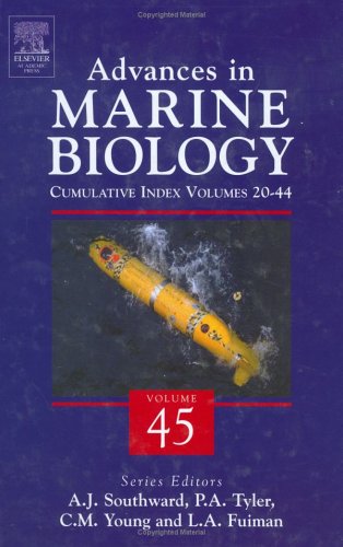 Advances In Marine Biology Cumulative Subject Index Volumes 2044 1st Edition Alan J Southward