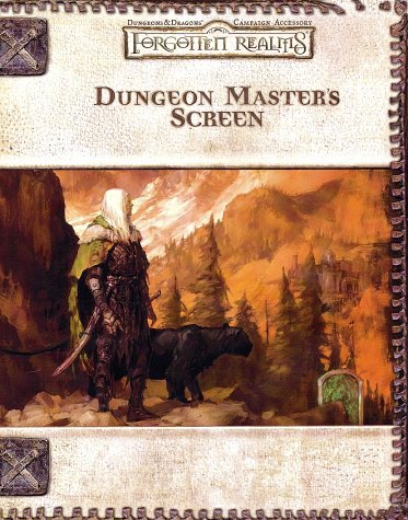 Dungeon Masters Screen Dungeons Dragons Forgotten Realms Campaign Accessory Skip Williams