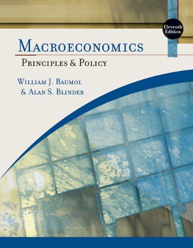 Macroeconomics Principles And Policy 11th Edition William J Baumol