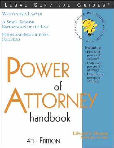 Power Of Attorney Handbook 4th Edition 4th Edward A Haman