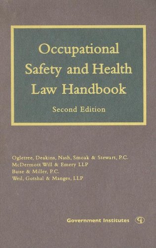 Occupational Safety And Health Law Handbook 2nd Edition 2nd Edition Eric J Conn