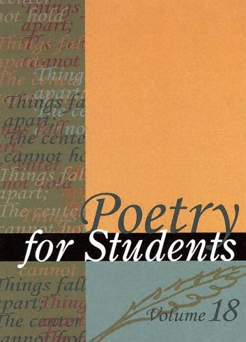 Poetry For Students Volume 18 Vol 1 David Galens