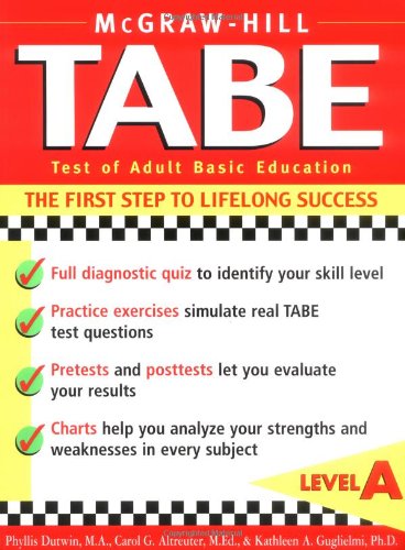 Tabe Test Of Adult Basic Education The First Step To Lifelong Success 1st Edition Phyllis Dutwin