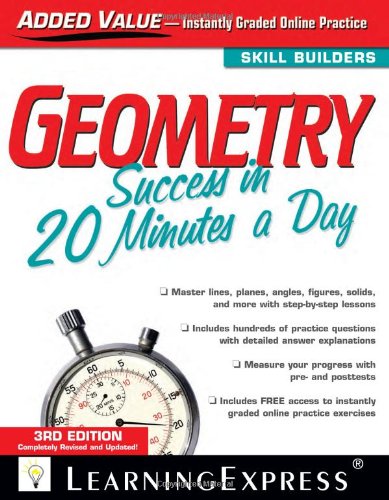 Geometry Success In 20 Minutes A Day 3rd Edition 3rd Edition Learningexpress Editors