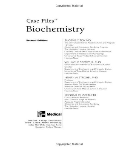 Case Files Biochemistry 2nd Edition 2nd Edition Eugene Toy
