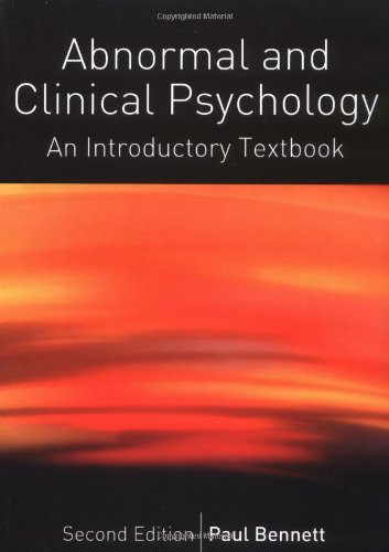 Abnormal And Clinical Psychology 2nd Edition Paul Bennett