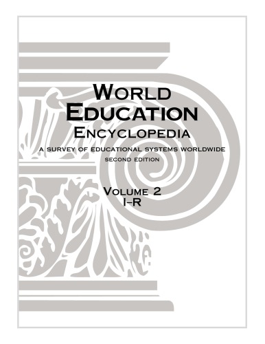 World Education Encyclopedia A Survey Of Educational Systems Worldwide Volume 2 Ir 2nd Edition Second Edition Rebecca Marlowferguson