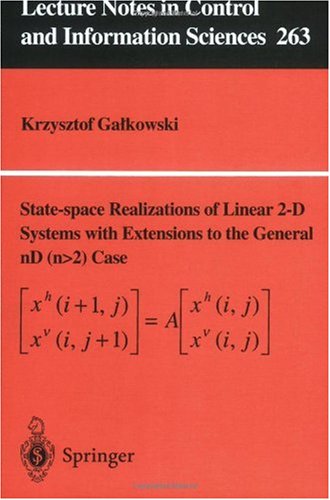 Statespace Realisations Of Linear 2d Systems With Extensions To The General Nd N 2 Case 1st Edition Krzysztof Galkowski
