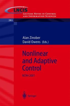 Nonlinear And Adaptive Control Ncn4 2001 1st Edition Alan Si Zinober