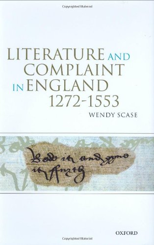 Literature And Complaint In England 12721553 Wendy Scase