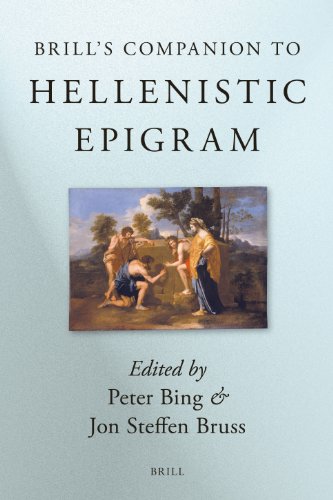 Brills Companion To Hellenistic Epigram Brills Companions In Classical Studies Bing