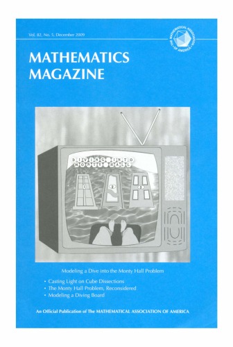 Mathematics Magazine 82 5 Walter Stromquist Editor In Chief