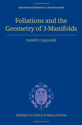 Foliations And The Geometry Of 3manifolds Danny Calegari