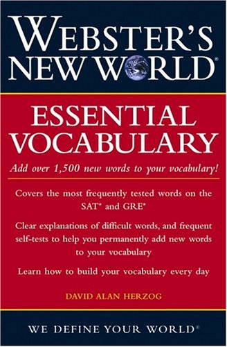 Websters New World Essential Vocabulary 1st Edition David Alan Herzog