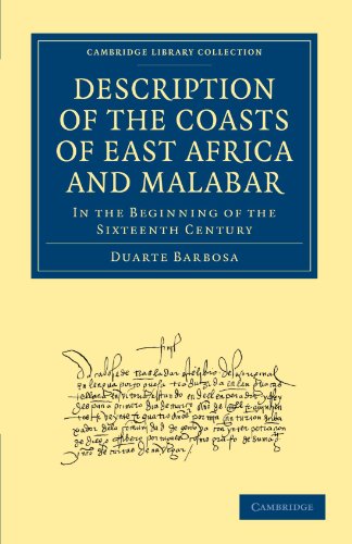 Description Of The Coasts Of East Africa And Malabar In The Beginning Of The Sixteenth Century 1st Edition Duarte Barbosa