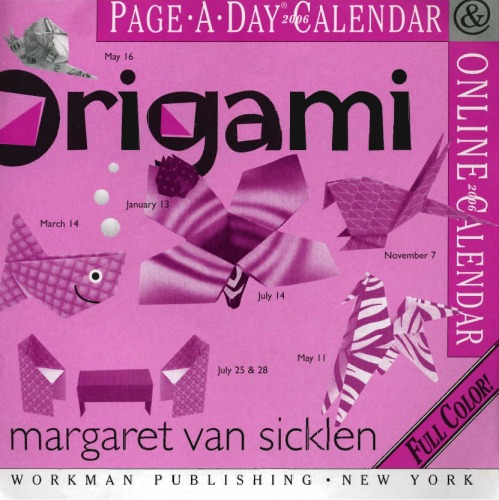 Origami Calendar 2006 Page A Day Colour Calendar Margaret Van Sicklen