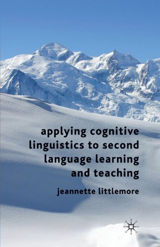 Applying Cognitive Linguistics To Second Language Learning And Teaching Jeannette Littlemore