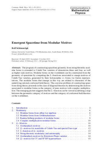 Communications In Mathematical Physics Volume 303 M Aizenman Chief Editor