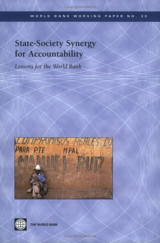 Statesociety Synergy For Accountability Lessons For The World Bank World Bank Working Papers World Bank Group