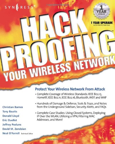 Hackproofing Your Wireless Network 1st Edition Syngress Eric Ouellet