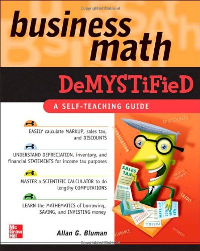 Business Math Demystified 1st Edition Allan Bluman