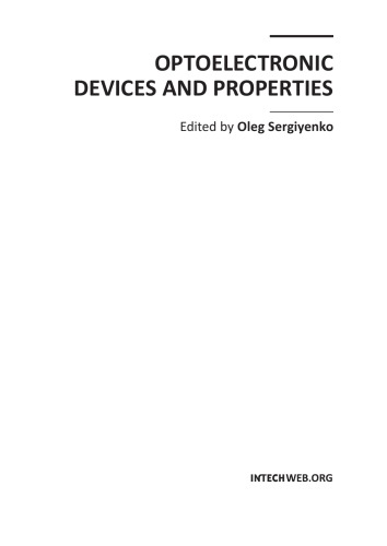 Optoelectronic Devices And Properties Edited By Oleg Sergiyenko