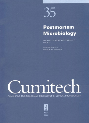 Cumitech 35 Postmortem Microbiology Brenda W Mccurdy
