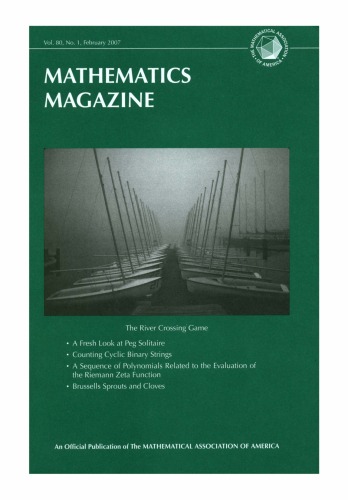 Mathematics Magazine 80 1 Walter Stromquist Editor In Chief