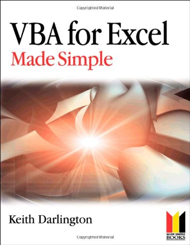 Vba For Excel Made Simple Made Simple Programming Keith Darlington