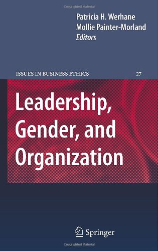 Leadership Gender And Organization 1st Edition Patricia H Werhane