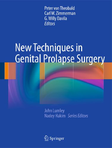 New Techniques In Genital Prolapse Surgery 1st Edition Carl W Zimmerman Auth