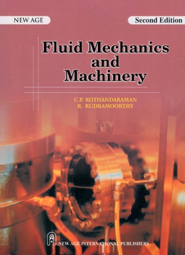 Fluid Mechanics And Machinery Cp Kothandaraman R Rudramoorthy