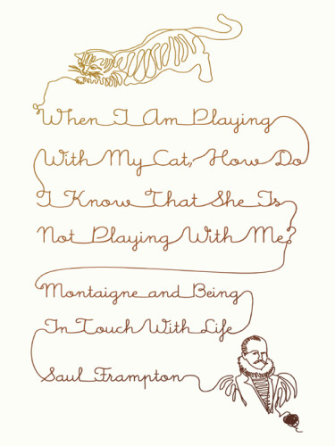 When I Am Playing With My Cat How Do I Know That She Is Not Playing With Me Montaigne And Being In Touch With Life Saul Frampton