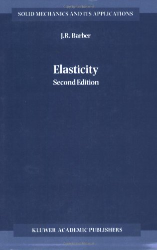 Elasticity Solid Mechanics And Its Applications 2nd Jr Barber