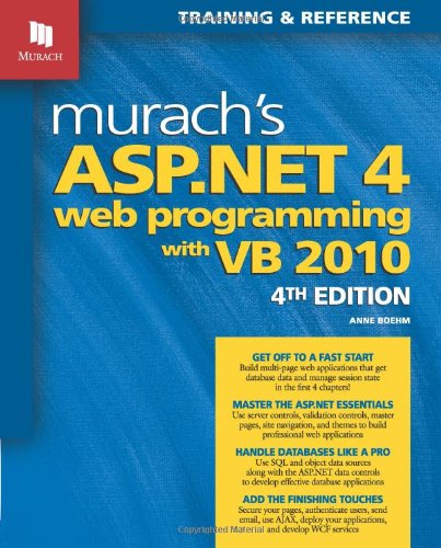 Murachs Aspnet 4 Web Programming With Vb 2010 4th Anne Boehm