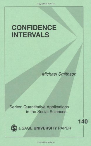 Confidence Intervals 1st Edition Michael Smithson