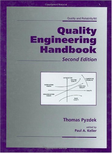 Quality Engineering Handbook Quality And Reliability 2nd Revised Thomas Pyzdek