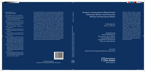 Planning Of Interconnected Power Systems Considering Security Under Cascading Outages And Catastrophic Events Carlos J Zapata