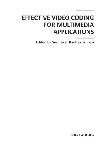 Effective Video Coding For Multimedia Applications Sudhakar Radhakrishnan