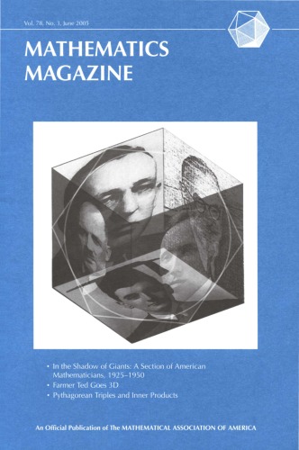 Mathematics Magazine 78 3 Walter Stromquist Editor In Chief