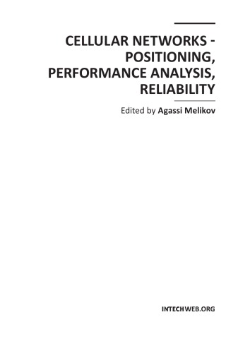 Cellular Networks Positioning Performance Analysis Reliability Agassi Melikov
