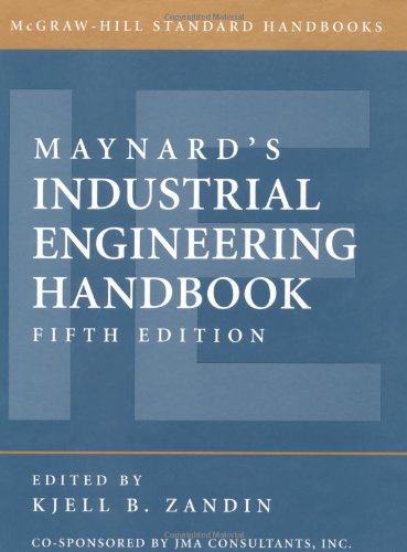 Maynards Industrial Engineering Handbook 5th Edition Harold Bright Maynard